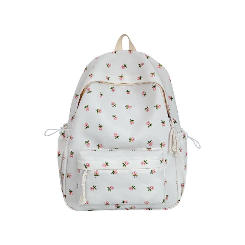 Harajuku Student Schoolbag Small Fresh Print Backpack Female High School College Student College Style Girl Backpack