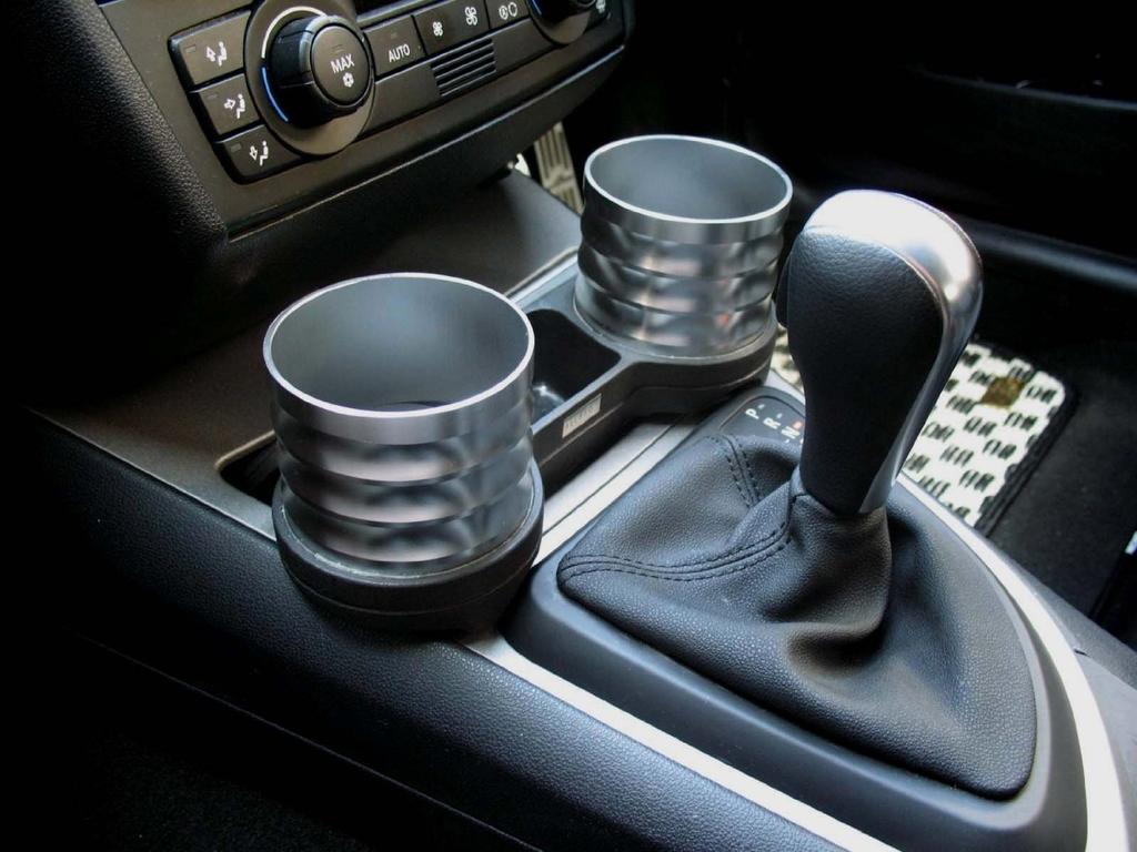 ALCABO Drink & Pocket Holder, Black with Ring Cup (AL-074BS) for BMW 1 Series (E87) Right-Hand Drive