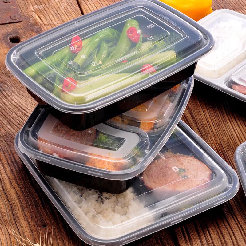 BAILOCK Disposable 4-Compartment Lunch Box Set
