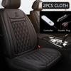 12V Heated Car Seat Cushion (Cloth/Flannel), Car Seat Warmer for Winter, Heating Pad Set Universal Accessory