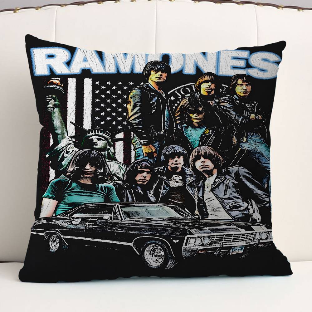 Band Rock R-Ramones Maple Design Cushion Cover Happy Autumn Harvest decor Holiday Decorati Pillow Cover