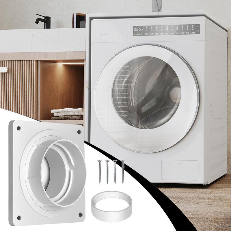 Dryer Vent Adapter Dryer Duct Wall Plate Hose Extension Connector Vent Adapter Quick Connect & Disconnect Dryer hose coupling