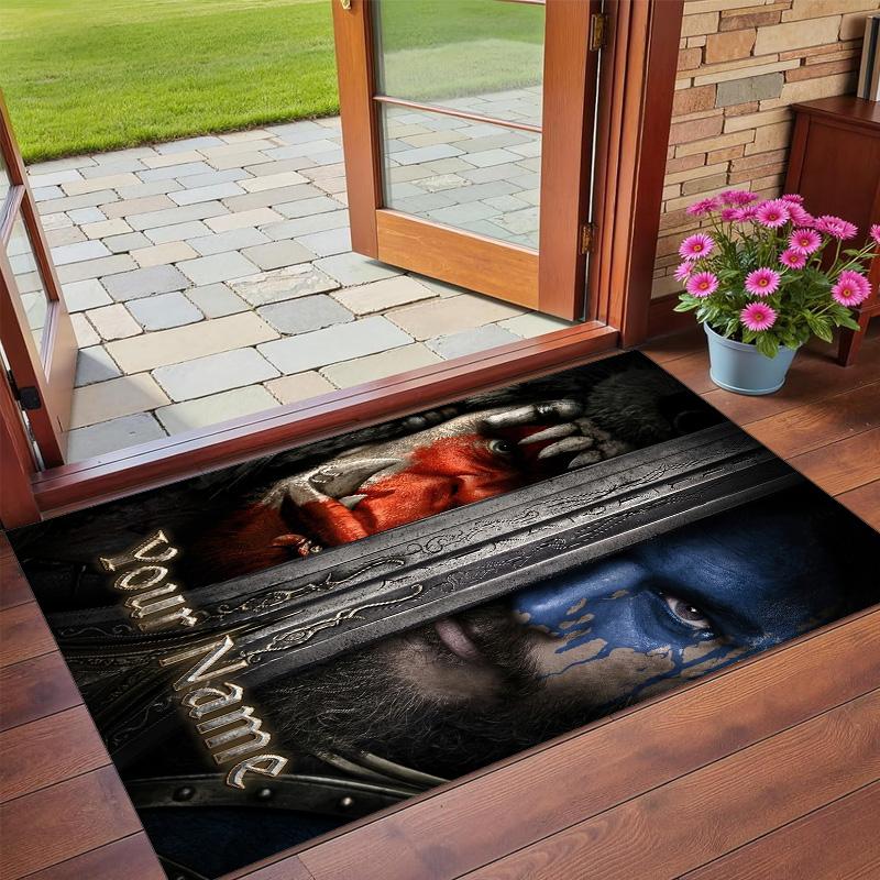 Crystal Velvet Rug Custom Name Text, Soft Non Slip Floor Mat Home DecorWorld of Warcraft