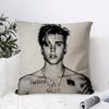 Sale JJustin B Bieber Cushion Cover Eco Linen Pillow Case DoubleSided Print Breathable Durable Zipper Home Decor Gift