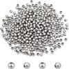 1box 304 Stainless Steel Beads Hollow Round Stainless Steel Color 5x4.5mm Hole: 1.8mm About 200pcs/bag 2bags/box