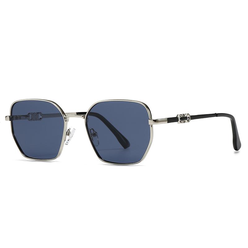Sunglasses Popular Cross-Border Export Item Men's Sunglasses for European and American Street Style Instagram Influencer Model Square Sunglasses 1410