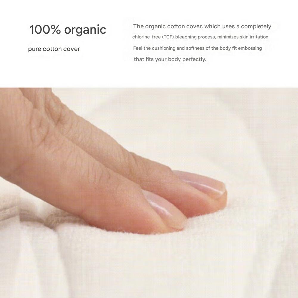 Rael Organic Cotton Cover Sanitary Pads Medium 7-Pack