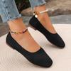 Women's Flat Shoes with Pointed Soft Knitted Sole Breathable and Comfortable Shoes Spring and Autumn 2026 New Model