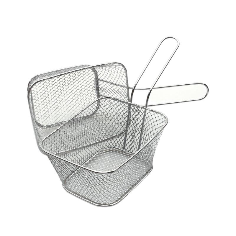 4 stk Matkurv Matlaging Pommes Frites Kurv Mini Frityrkurver Matlaging Pommes Frites Kurv
