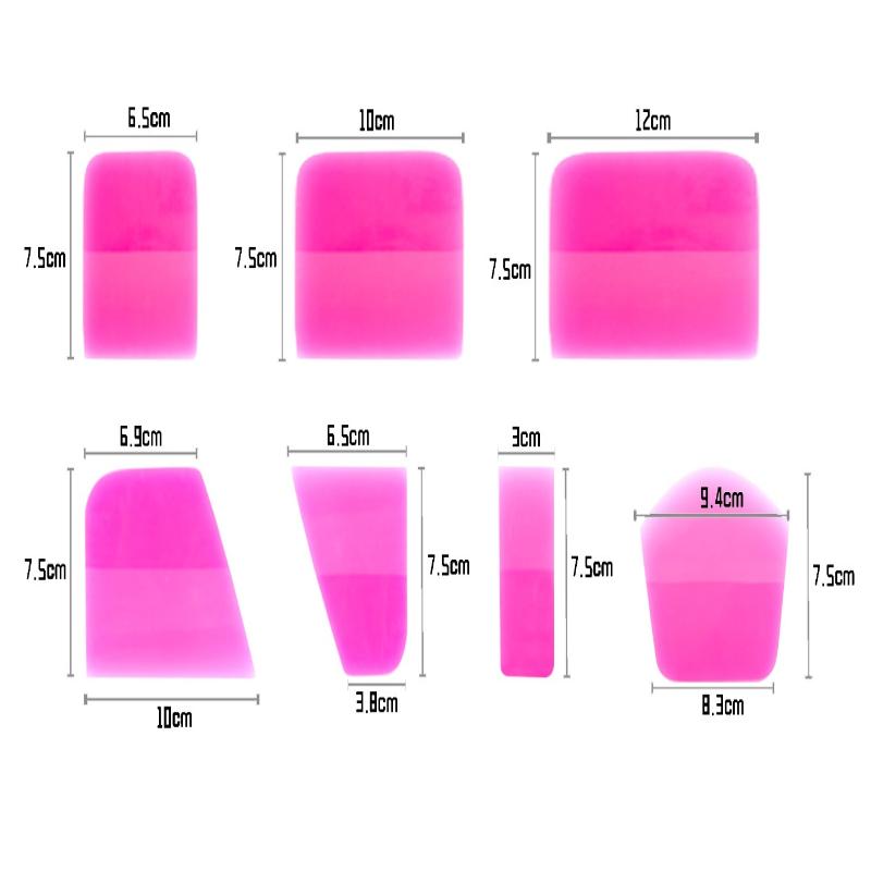 1/7/8Pcs Tpu Ppf Squeegee Kit Window Tinting Soft Rubber Scraper Car Paint Protect Film Installing Vinyl Wrap Tools Water Wiper