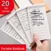 Kraft Paper Notebook with Sticky Notes: Horizontal Line, Simple Grid, Message Pads for Students