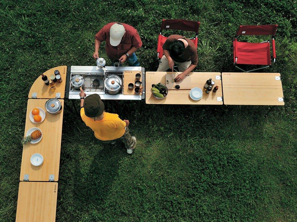 Snow Peak Table Corner R Bamboo Multi-Function CK-119TR