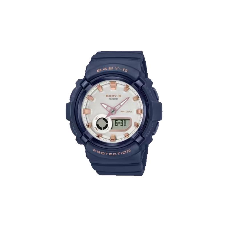 

Casio CASIOBABY-G series 100 meters waterproof quartz movement resin strap Japanese and Korean watch women s watch white dial BGA-280BA-2A белый
