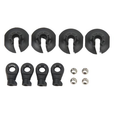 Set Coppa Molla Estremità Asta Ammortizzatore Plastica Heavy Duty Accessori RC per Auto RC Serie ARRMA 17 18