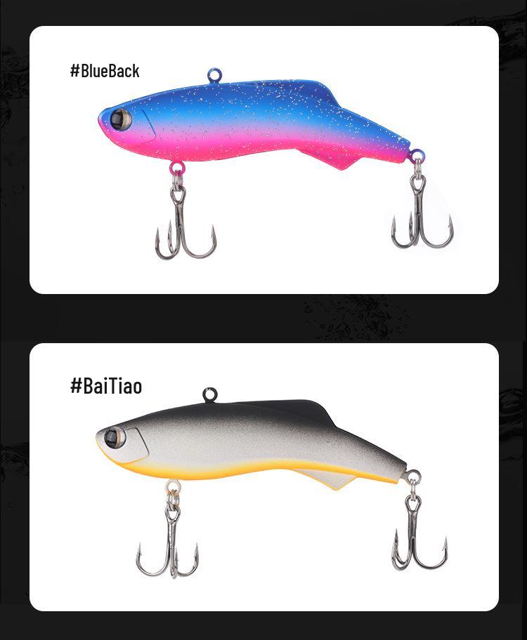 Cross-Border Silicone VIB Lure: Sinking, Noise Vibration, All Water Layers, Bass Fishing Fake Bait.