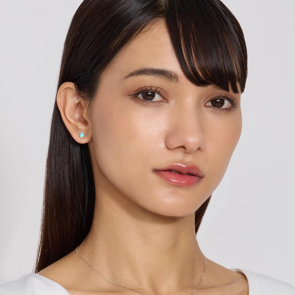 Lala Christie Turquoise Earrings in 18K Gold Women's (le56-0031-yg)