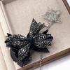 Elegant Rhinestone Bow Hair Clip - Versatile Luxury Ponytail Accessory