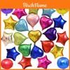 Inch Solid Colour Foil Balloons Heart Star Round Shape Perfect For Weddings And Birthday Parties**
