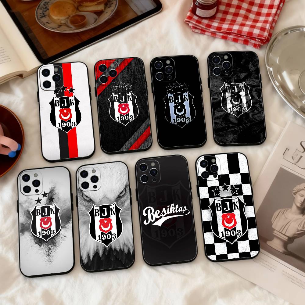 1 pièce F-Fashion B-Besiktas BJK Coque de téléphone Silicone Souple Pour IPhone 17 16 15 14 13 12 11 X XR Plus Pro Max Plus