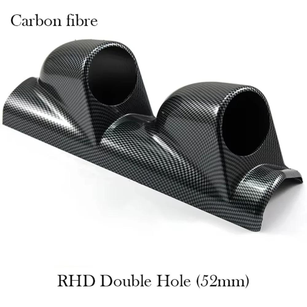 52mm Car Gauge Holder Single/Double Hole ABS Instrument Meter Rack Universal Car Auto Accessories for Left/Right Hand Drive