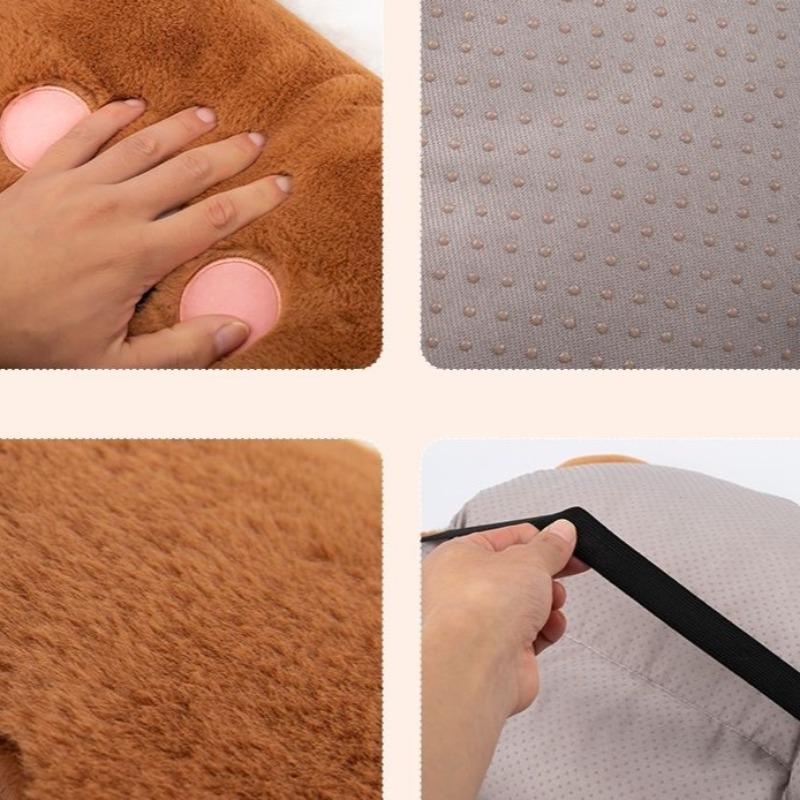 Cartoon-Autositzkissen Warm Bequem Plüsch-Autokissen Ganzjahres-Heimdekoration Stuhlkissen