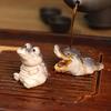 Alligator Mini Resin Tea Pet Figurine Gift For Tea Table And Decor Office