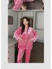 Women's Gold Velvet Pajamas: Cute, Loose, Long-Sleeved Style Seen On Douyin Celebrities - Perfect for Autumn and Winter.