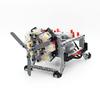 MOC High-tech 8 Cylinder Radial Engine with Small Rotor Blade Model Building Blocks Compatible with PF Set DIY Engine Bricks Toy
