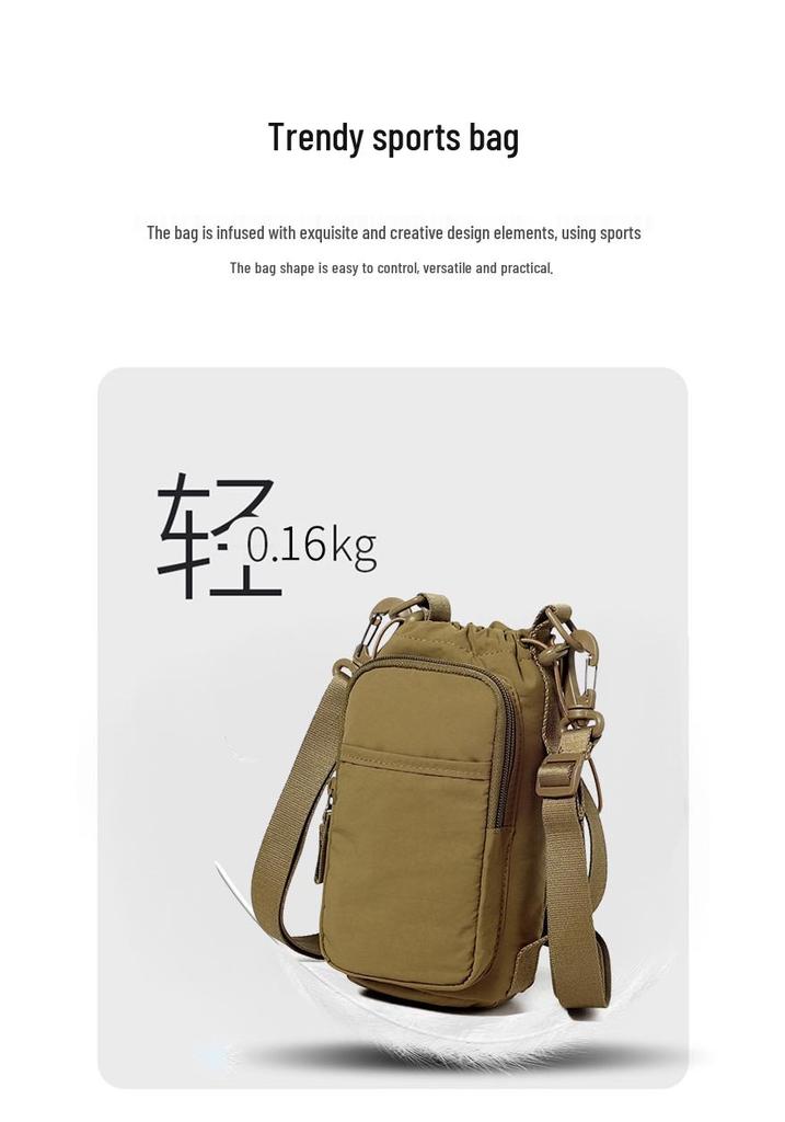 Unisex Crossbody Water Bottle & Phone Bag - Portable Outdoor Sports Storage Bag