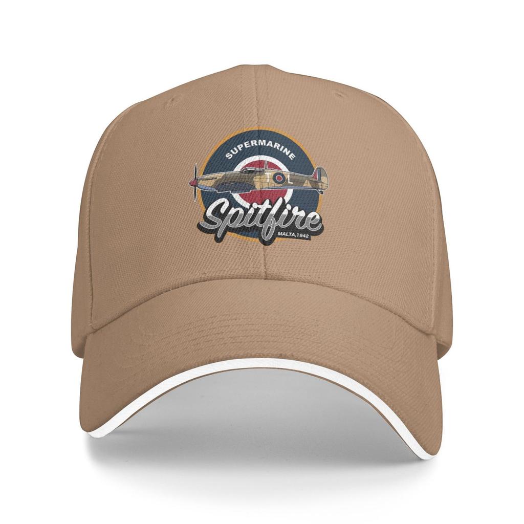 Supermarine Spitfire Print Baseball Caps Unisex Adjustable Sandwich Hat Vintage Outdoor Summer Travel Sun Snapback Cap Outlet
