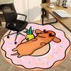 1PC Donut Pineapple Office Round Area Rug, Indoor Mat Suitable ForOffice, Under Office Chairs Bedroom Living Room Home Decor, Room Deco f175