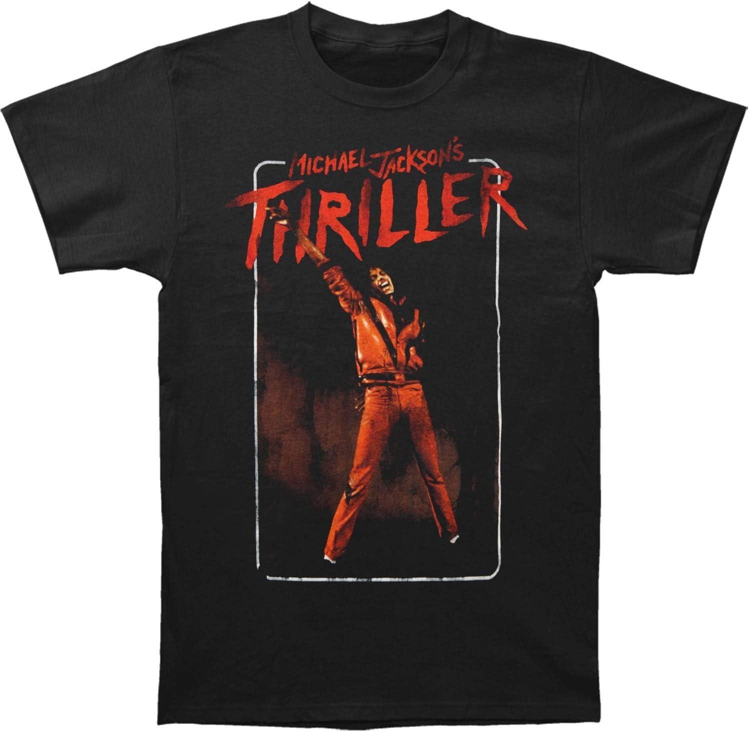 Мужская футболка MJ Thriller Большая Черная S чёрный