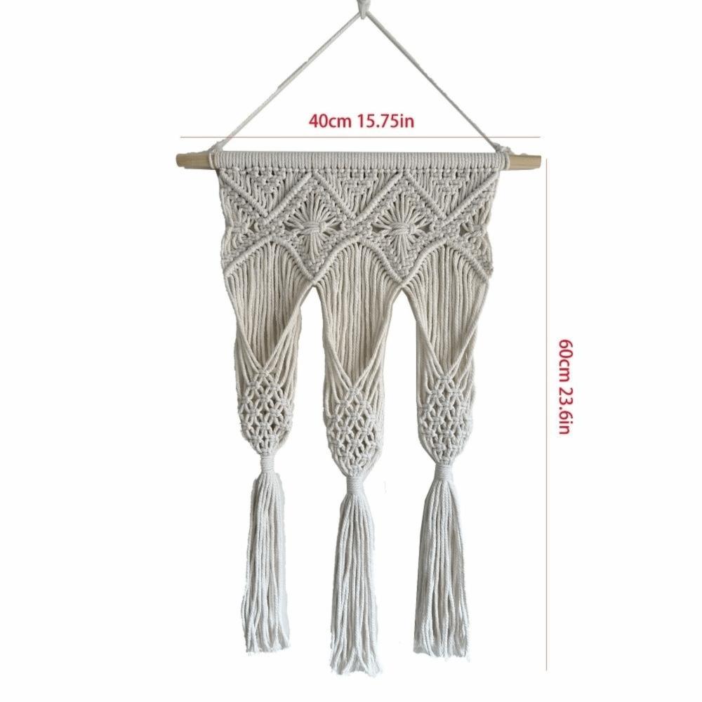 Nordic Style Handwoven Tapestry Boho Woven Tapestry Living Room Bedroom Decor Woven Basket