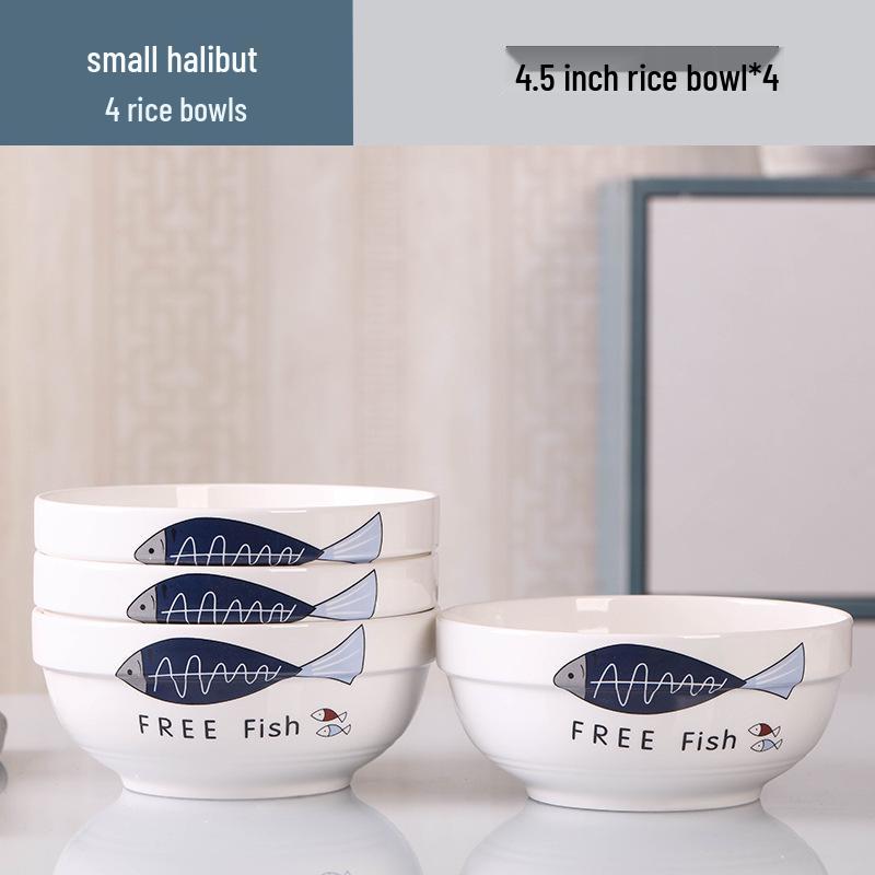 2026 Stylish 8-Piece Dinnerware Set: Plates, Bowls & Chopsticks for Student Dorms