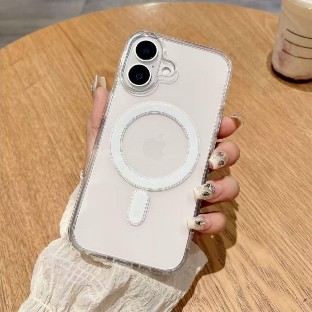 Magnetic Clear Hard Acrylic Phone Case for Magsafe 17 16 15 13 14 12 11 Pro Max 16e 17e Mini Air Plus Transparent Cover