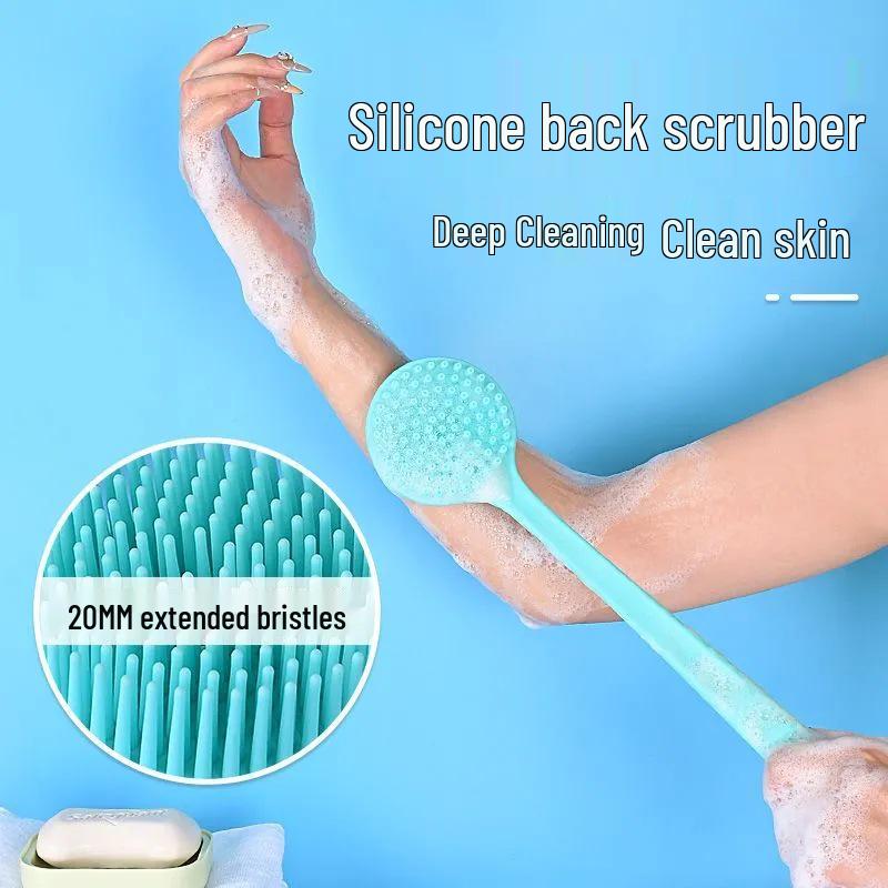 Long-Handle Soft Bristle Double-Sided Back Scrubber