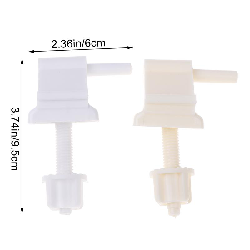 

Toilet S-Eat Hinge Replacement Kit Plastic Toilet Lid Accessories Fixed Screws Nut Toilet Cover Hinges For Most Toilet Seats