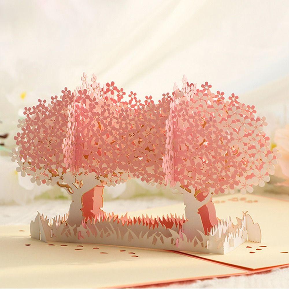 Romantic 3D Pop-Up Gift Card Paper Wedding Invitation  Wedding Decor