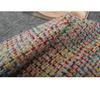 Damen Plus Size Tweedmantel im französischen Stil - Regenbogenwebung, mittellang, 200 Jin, Frühjahrskollektion