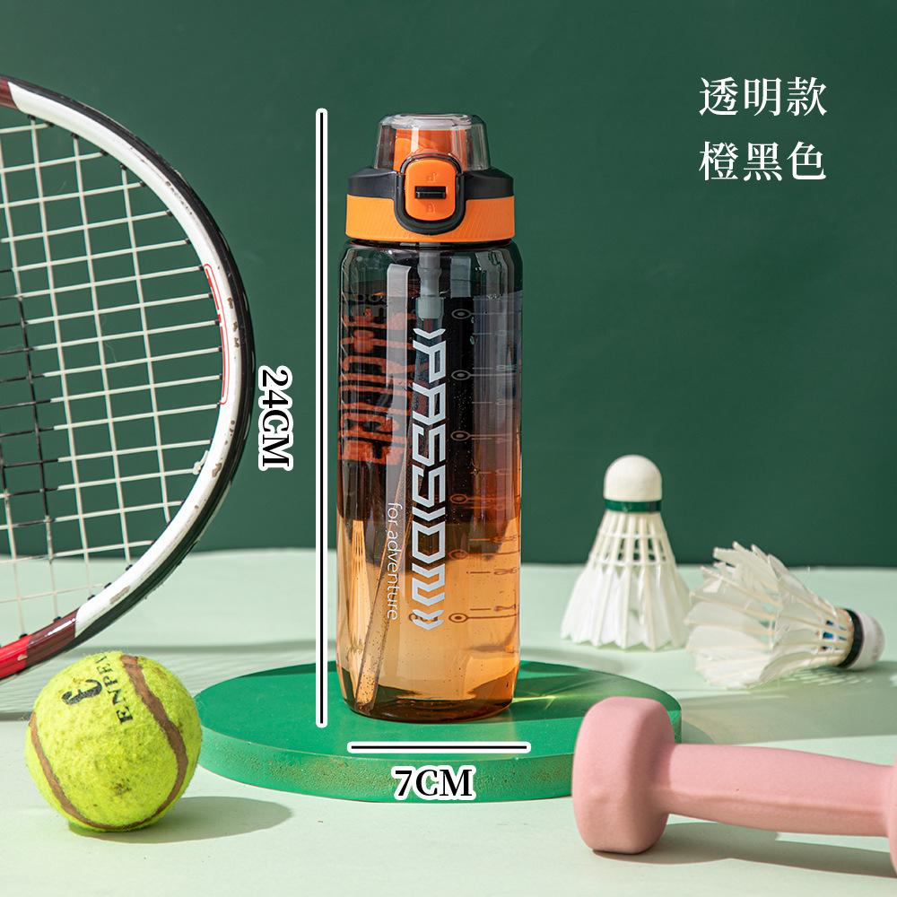 Water bottle high value matte gradual change color plastic cup outdoor large capacity sports water cup flip straw fitness water cup wholesale