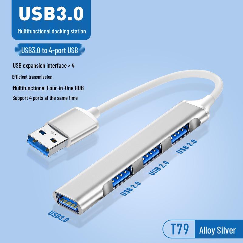 4-in-1 USB-C Multi-Function Docking Station Splitter Hub