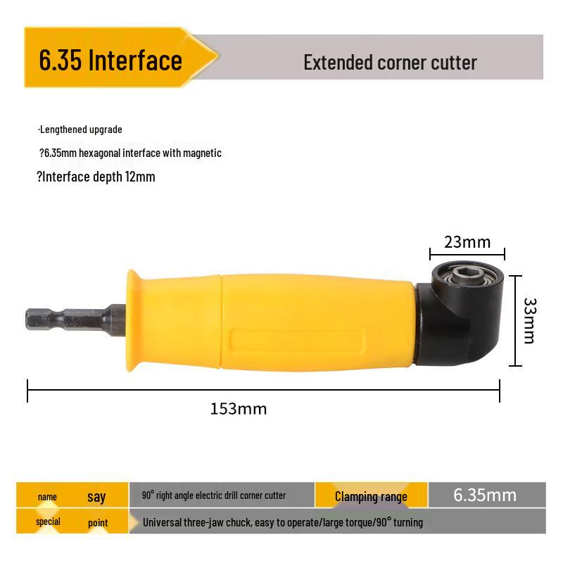 Berton Electric Screwdriver Right Angle Adapter Bit