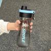 With Straw Drinking Bottles Portable Drinking Cup Outdoor Goods Spray Bottle  Outdoor