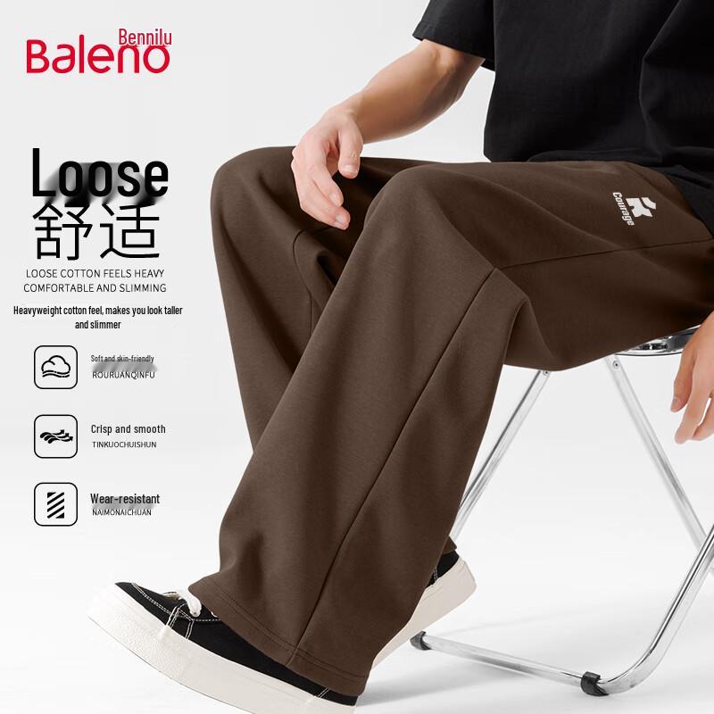 Baleno Men's Casual Straight-Leg Pants