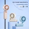Foldable Rechargeable Handheld Mini Fan: Portable Travel, Office Desk, Neck Hanging.