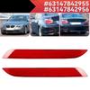 1 Paar Auto Stoßstange Hinten Reflektor Leuchtenabdeckung Linse Ersatz Für BMW 5er F10 F18 M Sport 2010-2016 63147842955 63147842956
