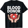 Donate Blood Art for Men Women Kids Donating Blood Donor T-Shirt