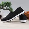 Old Beijing cloth shoes men's new towel work shoes middle old black cloth shoes old eight road one pedal cloth shoes