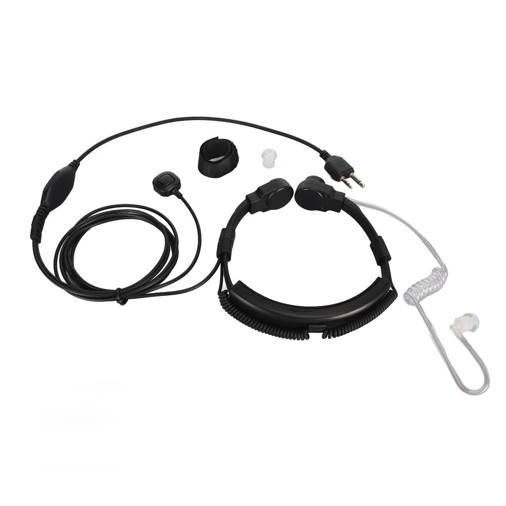 Throat Mic Earpiece Acoustic Tube Headset with Finger PTT for Alan Midland LXT600VP3 LXT500VP3