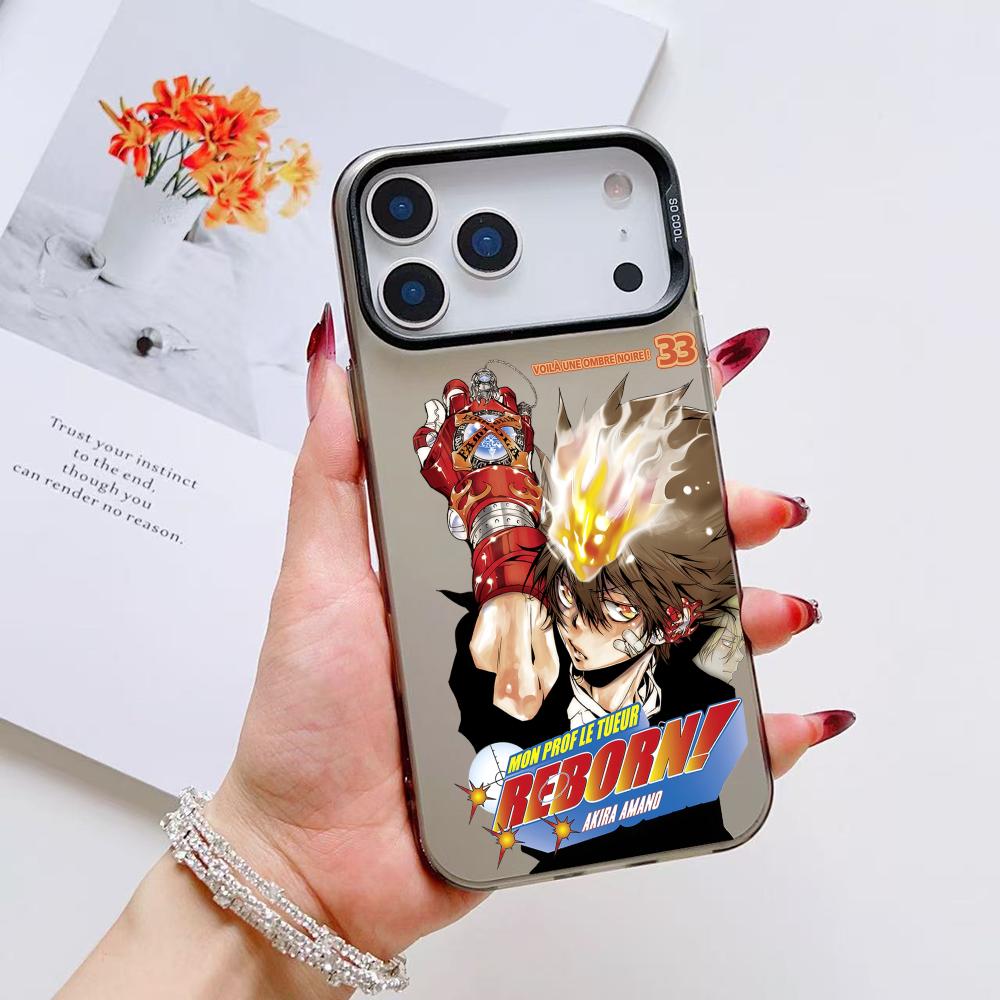 Anime R-Reborn Phone Case For iPhone 17 16 15 14 13 12 11 Pro Max Air Matte Laser Aurora Shockproof Funda